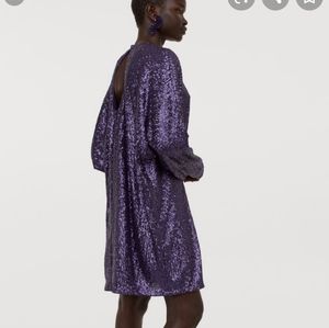 Purple Sequin Dress